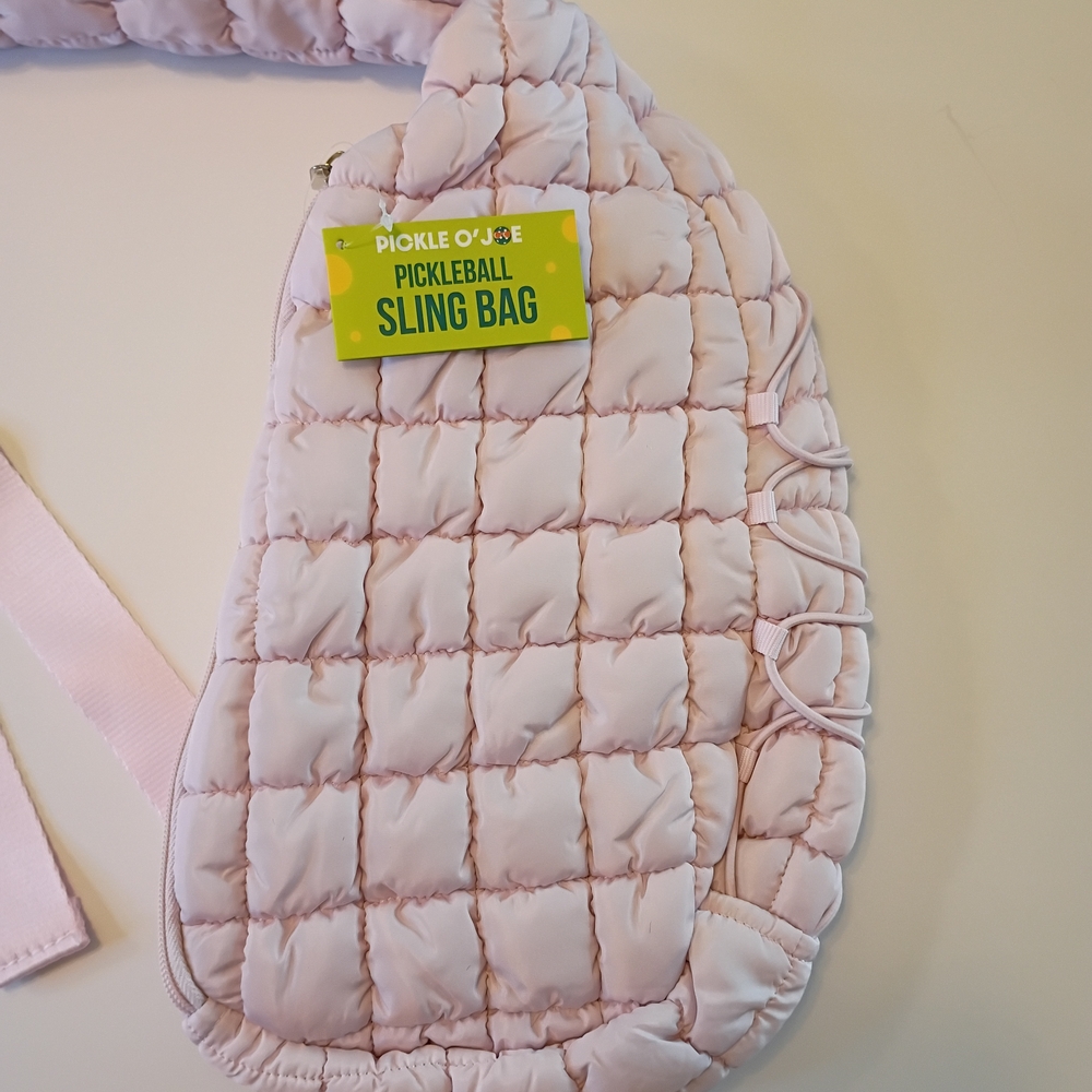 Quilted Pink Sling Bag